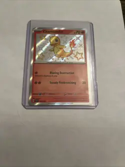 Pokemon TCG Charmander 109/091 Paldean Fates 2024 Shiny Rare Card - Image 1