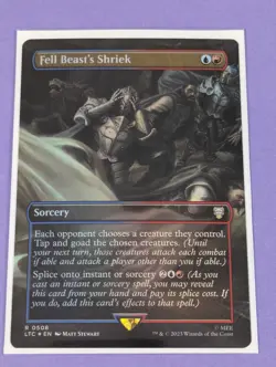 MTG: The Lord of the Rings: Fell Beast's Shriek Borderless Foil #0508 Rare - NM - Image 1