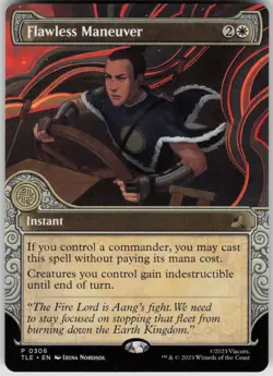 MTG Flawless Maneuver (Showcase) Normal NM Avatar: The Last Airbender: Magic 306 - Image 1