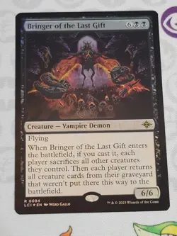 C2936 MAGIC MTG LOST CAVERNS IXALAN BRINGER OF THE LAST GIFT 0094 NM RARE FOIL - Image 1