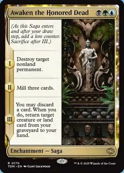 NM Foil Awaken the Honored Dead, MTG, Tarkir Dragonstorm, Magic, 170 - Image 1