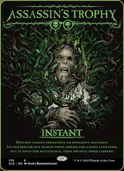 1x Assassin's Trophy ~~ Borderless (139) NM-Mint, English Secret Lair MTG Magic - Image 1