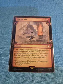 MTG LOTR Call for Aid 💥 FOIL 💥 432 SPECIAL EDITION SCROLL COMMANDER Magic - Image 1