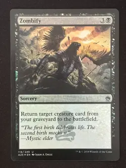 1x MTG Zombify (Foil) - Masters 25 (A25) #116 - Magic the Gathering - Image 1