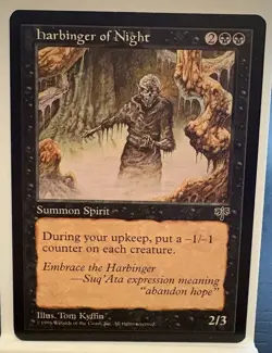 🔥 Harbinger of Night NONFOIL MTG Moderate Play Mirage Reserved List 🔥 - Image 1