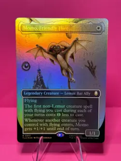 MTG, Momo, Friendly Flier FOIL (Borderless) Avatar: The Last Airbender Foil - Image 1