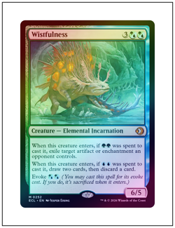 1x Wistfulness, Foil, Lorwyn Eclipsed, Magic the Gathering MTG NM - Image 1