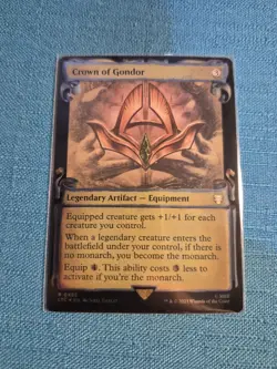 MTG LOTR Crown of Gondor 💥 FOIL 💥 #485 SPECIAL EDITION SCROLL COMMANDER - Image 1