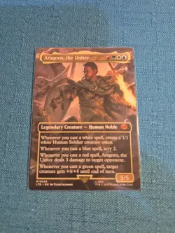 MTG LOTR Aragorn the Uniter EXTENDED ART #434 Lord of the Rings Magic Gathering - Image 1