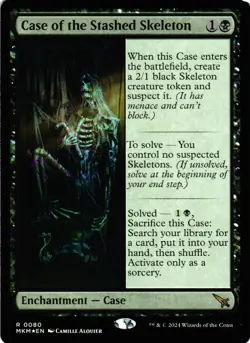 MTG TCG - Case of the Stashed Skeleton 80 Murders at Karlov Manor - NM Free Ship - Image 1
