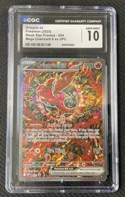 ORICORIO Ex UPC Promo #024 CGC 10 GEM MINT 2025 Pokemon MEG Phantasmal Flames - Image 1