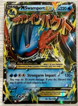 Pokemon Mega Swampert EX TCG Holo Foil Promo Card XY XY87 - Image 1