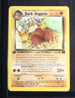 PSA 9 MINT 2000 Pokemon Team Rocket #23 1st Edition Dark Dugtrio !!! - Image 3
