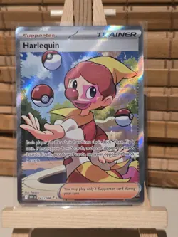 Harlequin 163/086 Sv: White Flare Ultra Rare Full Art Holo Pokemon NM/M - Image 1