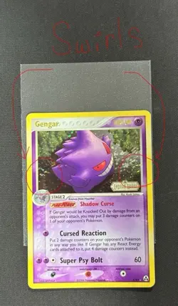 Pokemon TCG Gengar 5/92 Legend Maker Reverse Holo Stamped Double Swirl - Image 2