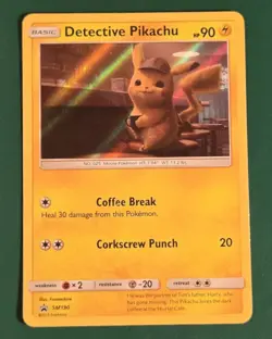 Pokemon TCG Detective Pikachu Detective Pikachu SM190 Promo - Image 1