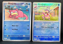 Pokemon Slowpoke 18/131, Slowking 19/131 Master Ball Holo Prismatic Evolutions - Image 1