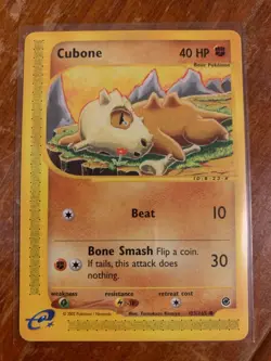 Pokemon TCG Cubone Expedition Base Set 103/165, Regular Common - Image 1