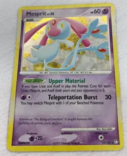 Pokemon TCG Mesprit 14/123 Mysterious Treasures Holo Rare LP Condition - Image 2