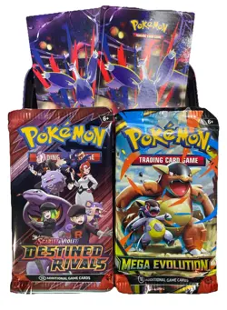 Pokemon TCG Tin Sealed Latias 2 Booster Packs Destined Rivals Mega Evolution - Image 2