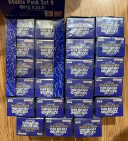 Lot Of 23! ONE PIECE TCG OP-14 The Azure Sea’s Seven Double Pack Set Vol 9 - Image 1
