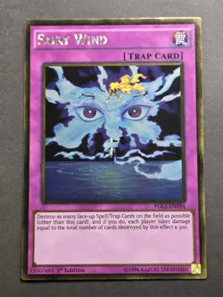 Yu-Gi-Oh Card: Fairy Wind PGL3-EN094 GOLD RARE 1st Edition! EX - Image 3