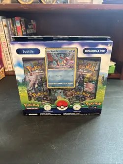 Pokemon GO; Squirtle Promo Card, Pin - Image 1
