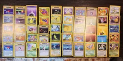 Pokemon TCG Vintage Lot 50 Cards Base Jungle Fossil Team Rocket Base 2 Gym WOTC - Image 1