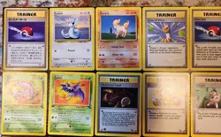 Pokemon TCG Vintage Lot 50 Cards Base Jungle Fossil Team Rocket Base 2 Gym WOTC - Image 3