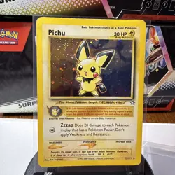 Pokemon Pichu TCG Neo Genesis Holo Card 12/111 Unlimited Holo Rare - Image 1