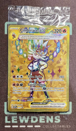 Cinderace ex - SVP 163 - SEALED Stellar Crown UPC Black Star Promo Pokemon Card - Image 1