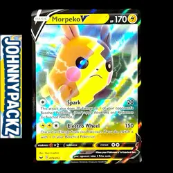 Pokemon TCG - Morpeko V 079/202 - Sword & Shield Base Set Ultra Rare Card (NM) - Image 1