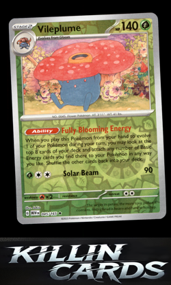 Reverse Holofoil Vileplume 045/165 Pokemon Rare SV: Scarlet & Violet 151 Card NM - Image 1
