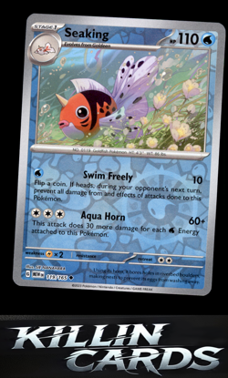 Reverse Holofoil Seaking 119/165 Pokemon Uncommon SV: Scarlet & Violet 151 Card - Image 1