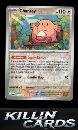 Reverse Holofoil Chansey 113/165 Pokemon Rare SV: Scarlet & Violet 151 Card NM - Image 1