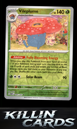 Reverse Holofoil Vileplume 045/165 Pokemon Rare SV: Scarlet & Violet 151 Card NM - Image 1