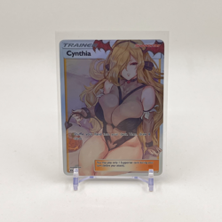 Cynthia Full Art Goddess Story Pokemon Waifu Trading Card Holofoil - Image 1
