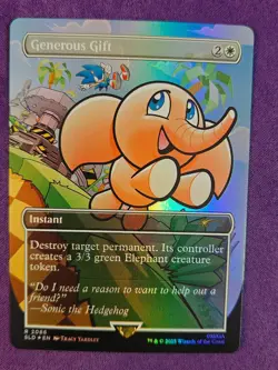 Generous Gift Foil Sonic The Hedgehog Secret Lair Mtg - Image 1