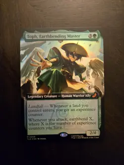 Toph, Earthbending Master, Foil Extended Art, Avatar, MTG Magic The Gathering - Image 1