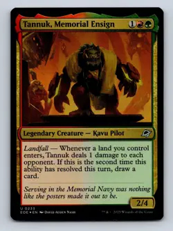 MTG Tannuk, Memorial Ensign Edge of Eternities FOIL 233 - Image 1