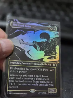 MTG Avatar The Last Airbender Fire Lord Zuko Borderless Foil 0315 Mint - Image 1