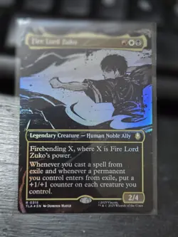 MTG Avatar The Last Airbender Fire Lord Zuko Borderless Foil 0315 Mint - Image 2