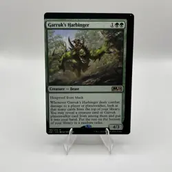 Garruk's Harbinger EXTREME MISCUT NO LEFT BORDER Core Set 2021 #185 -Q1 - Image 1