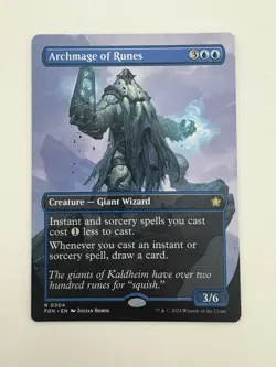 Archmage of Runes Borderless Alternate MTG Magic the Gathering Card NM Mint FDN - Image 1