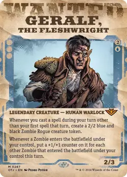 Geralf, the Fleshwright (Showcase) - Outlaws of Thunder Junction (OTJ) NM MTG - Image 1