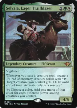 Selvala, Eager Trailblazer Outlaws of Thunder Junction Foil NM 231 - Image 1