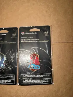 Pokemon Center Monthly Dragon Type Pin 2024 Baxcalibur 10/12 Salamence 8/12 Lot - Image 2