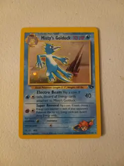 Misty's Golduck 12/132 Gym Challenge Holo Rare WOTC Pokemon - Image 1