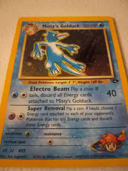 Misty's Golduck 12/132 Gym Challenge Holo Rare WOTC Pokemon - Image 2
