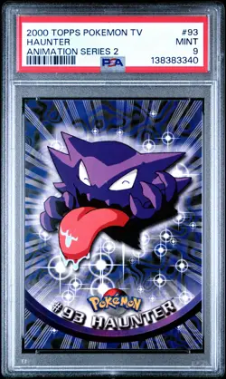 2000 TOPPS POKEMON TV ANIMATION SERIES 2 #93 HAUNTER PSA 9 - Image 1